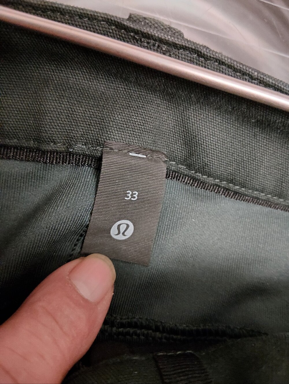 lululemon athletica Dark Green Cotton Performance Trousers - Picture 2 of 8